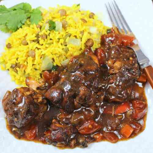 Jamaican Brown Stew Chicken is considered 1 of the best Jamaican food