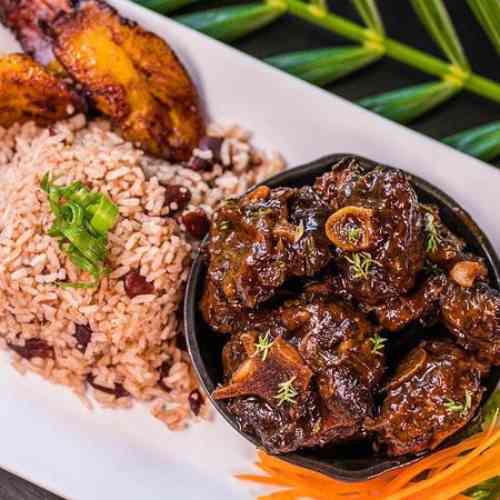 Jamaican oxtail stew traditional Jamaican dishes